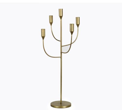 Μεταλλικό 5κερο κηροπήγιο σχ.κλαδιά 57.5cm HT655