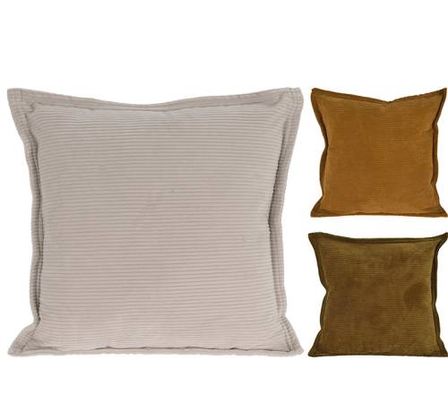 Μαξιλάρι βελούδο με ρέλι σε 3 χρμ.,45x45cm HE367