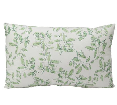 Μαξιλάρι cotton σχ.φλοραλ πράσινο 50x30cm HE440