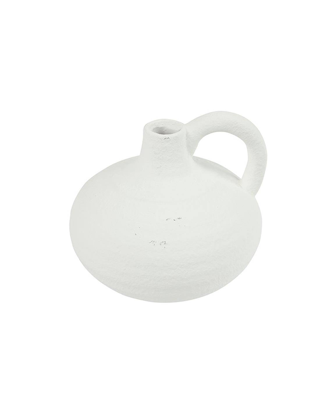 Βάζο /κανάτα κεραμ.λευκό Φ15,5Χ15CM