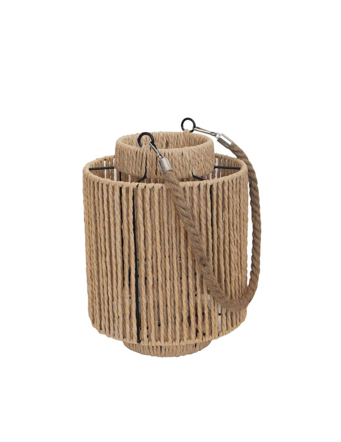 Φανάρι τεχν.Raffia φυσικό Φ19,5Η19,5cm