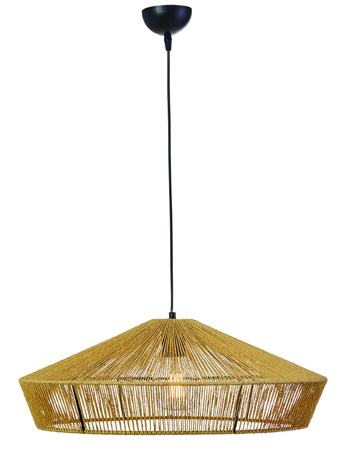 Φωτιστικό μονόφωτο σχοινί natural Ε27 Φ55