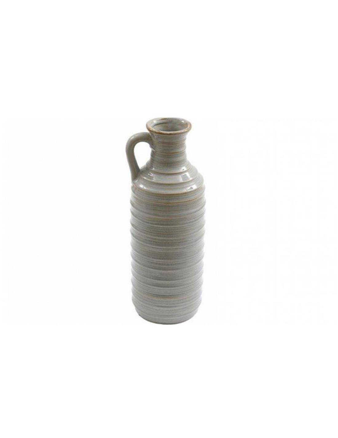 Βάζο /κανάτα κεραμ.αν.γκρι 13.5X34,5