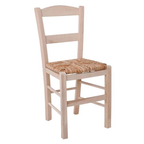 ΣΥΡΟΣ Καρέκλα Οξιά Βαφή Εμποτισμού Φυσικό, Κάθισμα Ψάθα Ρ-00020762 Ρ950,Ε1