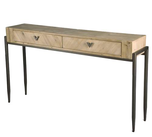 Κονσόλα σχ.ψαροκόκκαλο 2 συρτάρια,151cm EP496