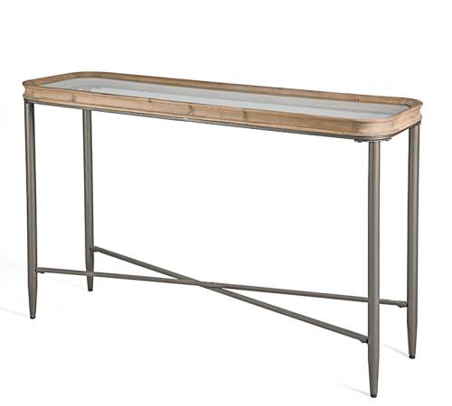 Κονσόλα με γυάλινο καπάκι,132cm EP498