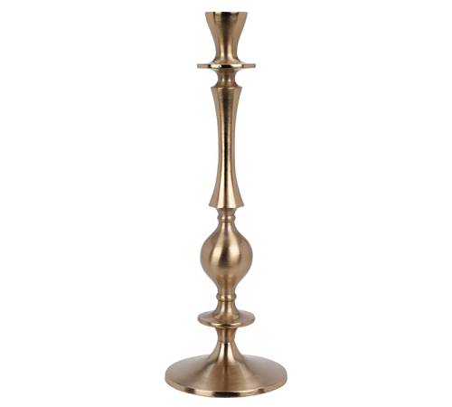 Κηροπήγιο αλουμινίο χρυσό χρ.,35,5cm HE600