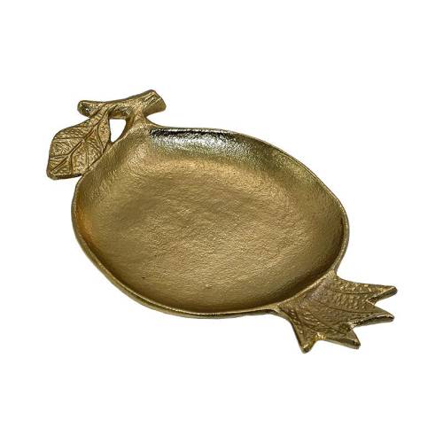 ΜΕΤΑΛΛΙΚΟΣ ΔΙΑΚΟΣΜΗΤΙΚΟΣ ΔΙΣΚΟΣ Fylliana Pomegranate ΧΡΥΣΟ ΧΡΩΜΑ 26x16x4εκ