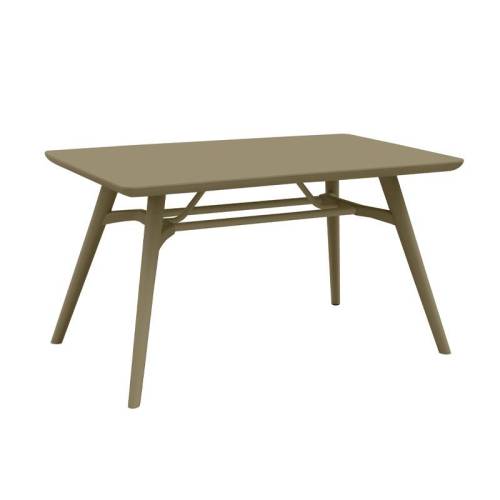 ΤΡΑΠΕΖΙ ΠΛΑΣΤΙΚΟ FYLLIANA FL8863 CAPPUCCINOΧΡΩΜΑ 135x79x75εκ