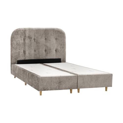 ΔΙΠΛΟ ΚΡΕΒΑΤΙ Fylliana New Amsterdam ΜΠΕΖ ΧΡΩΜΑ ΥΦΑΣΜΑΤΟΣ 160x208x124εκ (160x200)