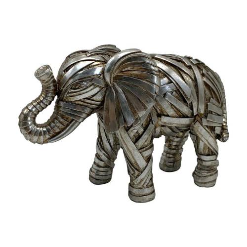 ΕΠΙΤΡΑΠΕΖΙΑ ΔΙΑΚΟΣΜΗΤΙΚΗ ΦΙΓΟΥΡΑ Fylliana FL25233 ΕΛΕΦΑΝΤΑΣ ΑΣΗΜΙ ΧΡΩΜΑ 23x9x16εκ