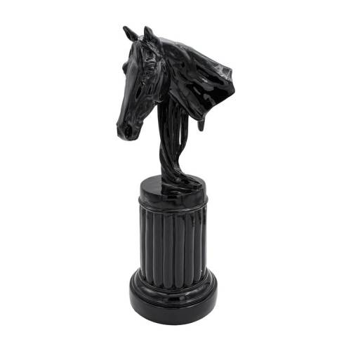 ΕΠΙΤΡΑΠΕΖΙΑ ΔΙΑΚΟΣΜΗΤΙΚΗ ΦΙΓΟΥΡΑ Fylliana FL389 "ΑΛΟΓΟ" ΜΑΥΡΟ ΧΡΩΜΑ 22x17x50εκ