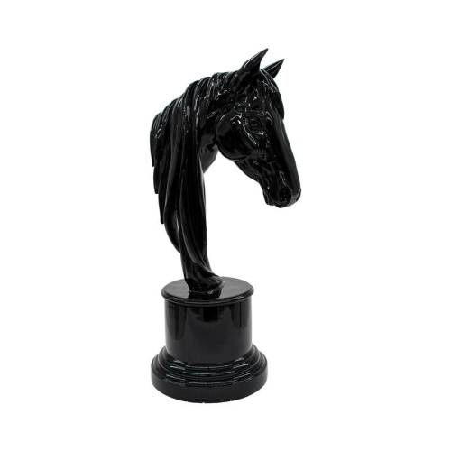 ΕΠΙΤΡΑΠΕΖΙΑ ΔΙΑΚΟΣΜΗΤΙΚΗ ΦΙΓΟΥΡΑ Fylliana FL390 "ΑΛΟΓΟ" ΜΑΥΡΟ ΧΡΩΜΑ 38x30x75εκ