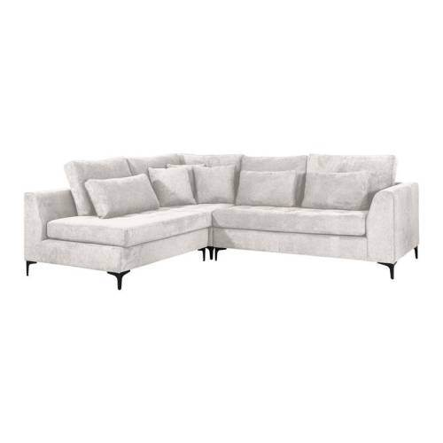 ΓΩΝΙΑΚΟΣ ΚΑΝΑΠΕΣ Fylliana Albert IVORY ΧΡΩΜΑ 280x220x96εκ