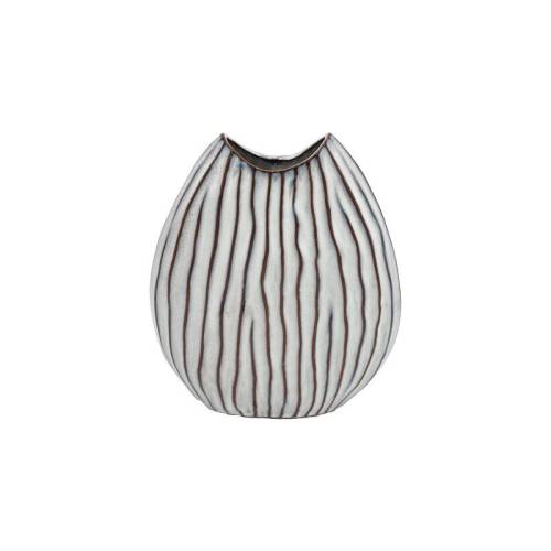 ΚΕΡΑΜΙΚΟ ΒΑΖΟ Fylliana FL525 ΛΕΥΚΟ-ΓΚΡΙ ΧΡΩΜΑ 21x8x23εκ