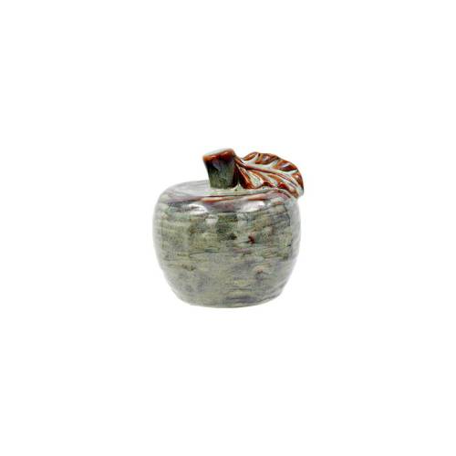 ΚΕΡΑΜΙΚΟ ΔΙΑΚΟΣΜΗΤΙΚΟ Fylliana Apple ΠΡΑΣΙΝΟ-ΚΑΦΕ ΧΡΩΜΑ 10x10εκ