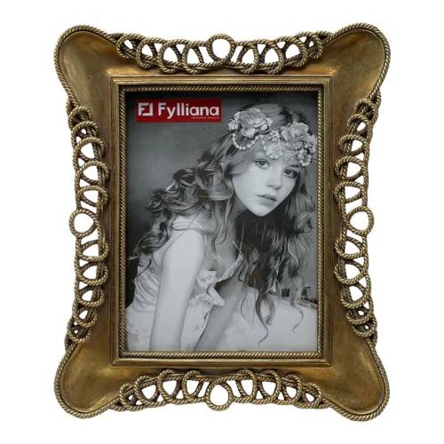 ΚΟΡΝΙΖΑ Fylliana FL24057 15x20 ΧΡΥΣΟ ΑΝΤΙΚΕ ΧΡΩΜΑ 24x3x29εκ