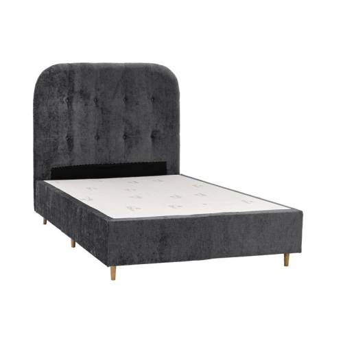 ΚΡΕΒΑΤΙ Fylliana New Amsterdam ΓΚΡΙ ΧΡΩΜΑ ΥΦΑΣΜΑΤΟΣ 120x208x124εκ (120x200)