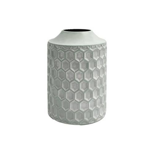 ΜΕΤΑΛΛΙΚΟ ΕΠΙΤΡΑΠΕΖΙΟ ΔΙΑΚΟΣΜΗΤΙΚΟ ΒΑΖΟ Fylliana FL363 ΜΙΝΤ-ΛΕΥΚΟ ΧΡΩΜΑ 20x30εκ