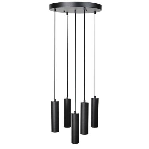 ΠΕΝΤΑΦΩΤΟ ΚΡΕΜΑΣΤΟ ΦΩΤΙΣΤΙΚΟ ΟΡΟΦΗΣ Fylliana ΜΑΥΡΟ ΧΡΩΜΑ Ε27 40x100εκ