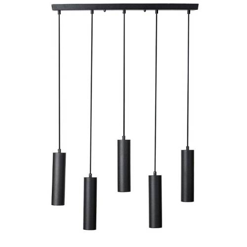 ΠΕΝΤΑΦΩΤΟ ΚΡΕΜΑΣΤΟ ΦΩΤΙΣΤΙΚΟ ΟΡΟΦΗΣ Fylliana ΜΑΥΡΟ ΧΡΩΜΑ Ε27 65x10x100εκ