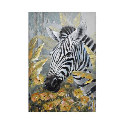 ΠΙΝΑΚΑΣ ΣΕ ΚΑΜΒΑ ΖΕΒΡΑ Fylliana FL460 ΜΑΥΡΟ-ΛΕΥΚΟ-ΚΑΦΕ 80x120xεκ