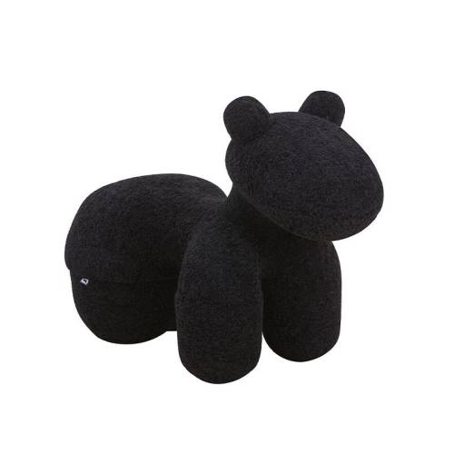 ΣΚΑΜΠΟ-ΠΟΥΦ Fylliana Teddy ΜΑΥΡΟ ΧΡΩΜΑ 55x110x83εκ