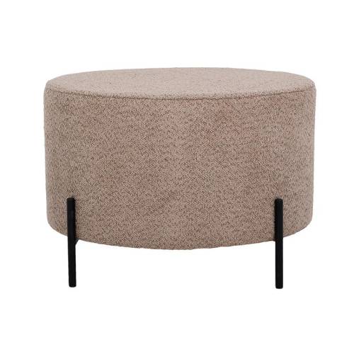 ΣΤΡΟΓΓΥΛΟ ΣΚΑΜΠΟ Fylliana Kristal CAPPUCCINO ΧΡΩΜΑ 60x40εκ