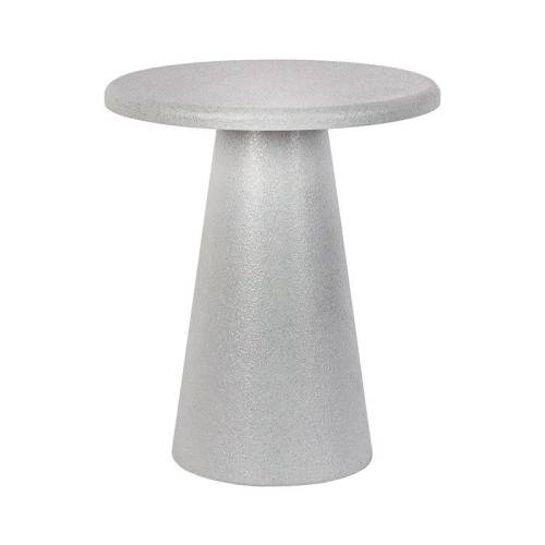 ΣΤΡΟΓΓΥΛΟ ΤΡΑΠΕΖΑΚΙ ΣΑΛΟΝΙΟΥ Fylliana FL2493 ΓΚΡΙ ΧΡΩΜΑ 40x48εκ