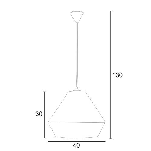 Φωτιστικό μονόφωτο ύφασμα  μαύρο Ε27 Φ40