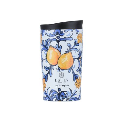 ESTIA ΘΕΡΜΟΣ TRAVEL MUG SAVE THE AEGEAN 350ml AMALFI COAST
