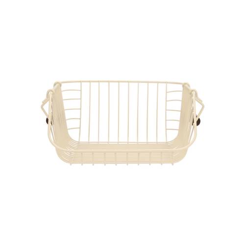 ESTIA ΚΑΛΑΘΙ ΟΡΓΑΝΩΣΗΣ ALLURE ΜΕΤΑΛΛΙΚΟ 26.5x29.5x16cm ΣΤΟΙΒΑΖΟΜΕΝΟ IVORY