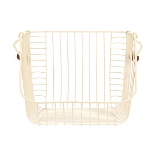 ESTIA ΚΑΛΑΘΙ ΟΡΓΑΝΩΣΗΣ ALLURE ΜΕΤΑΛΛΙΚΟ 26.5x29.5x21.5cm ΣΤΟΙΒΑΖΟΜΕΝΟ IVORY