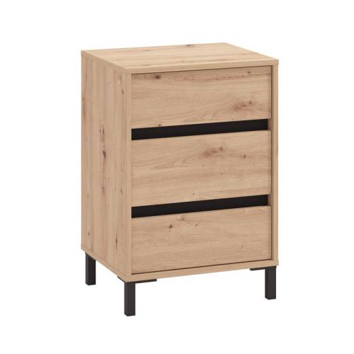 ΚΟΜΟΔΙΝΟ MARRON NO3F ARTISAN OAK/ΜΑΥΡΟ ΜΑΤΤ ΧΡΩΜΑ 48x40x71εκ