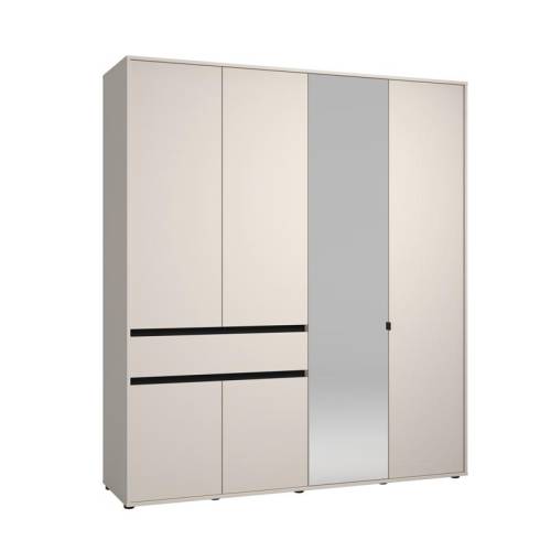 ΝΤΟΥΛΑΠΑ CORBETT 4K1F1O h211 CASHMERE/ΜΑΥΡΟ ΜΑΤ ΧΡΩΜΑ 183x55x211εκ