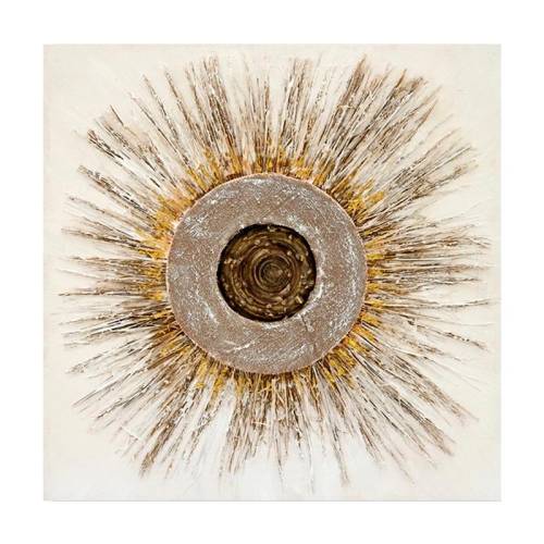 ΠΙΝΑΚΑΣ ΣΕ ΚΑΜΒΑ Fylliana FL0621 ΜΠΕΖ-ΚΑΦΕ 80x3x80εκ