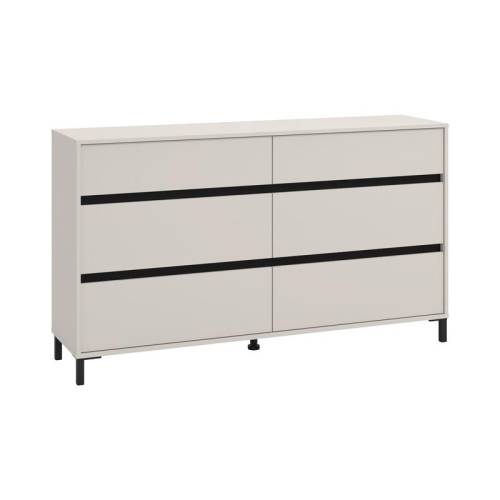 ΣΥΡΤΑΡΙΕΡΑ MARRON 157 6F CASHMERE/ΜΑΥΡΟ ΜΑΤΤ ΧΡΩΜΑ 157x40x90εκ