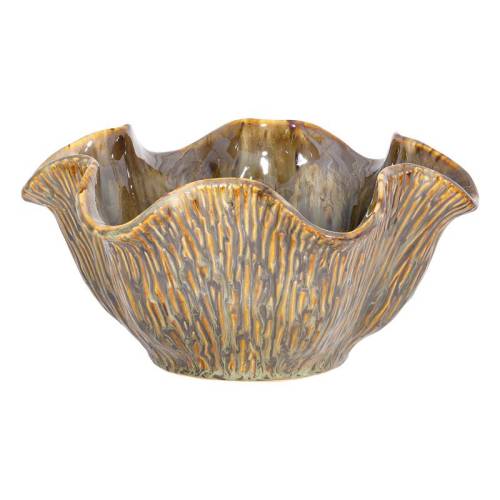 ΚΕΡΑΜΙΚΗ ΚΟΥΠ Fylliana FL30010 ΜΠΕΖ-ΓΚΡΙ-ΧΡΥΣΟ ΧΡΩΜΑ 24x12εκ