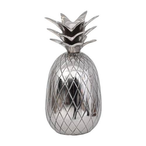 ΜΕΤΑΛΛΙΚΟ ΔΙΑΚΟΣΜΗΤΙΚΟ Fylliana Pineapple ΝΙΚΕΛ ΧΡΩΜΑ 10x10x21εκ