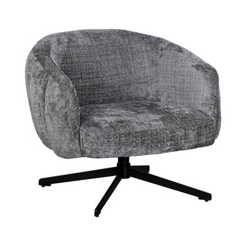 ΠΕΡΙΣΤΡΕΦΟΜΕΝΗ ΠΟΛΥΘΡΟΝΑ Fylliana Malena ΑΝΟΙΧΤΟ ΓΚΡΙ ΥΦΑΣΜΑ 73x84x68εκ