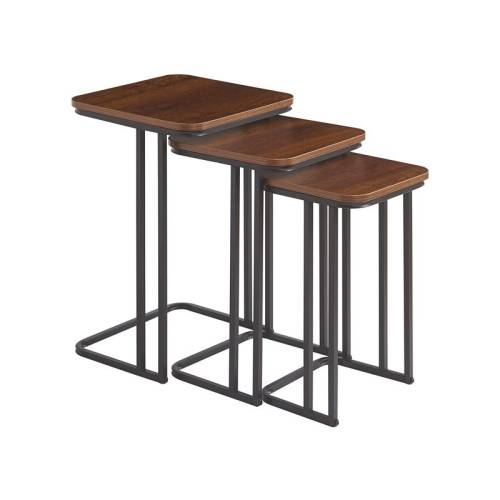 ΣΕΤ 3 ΒΟΗΘΗΤΙΚΑ ΤΡΑΠΕΖΑΚΙΑ Fylliana FL3603 ΣΚΟΥΡΟ ΚΑΦΕ 30x30x50εκ & 
35x35x55
εκ & 40x40x60εκ