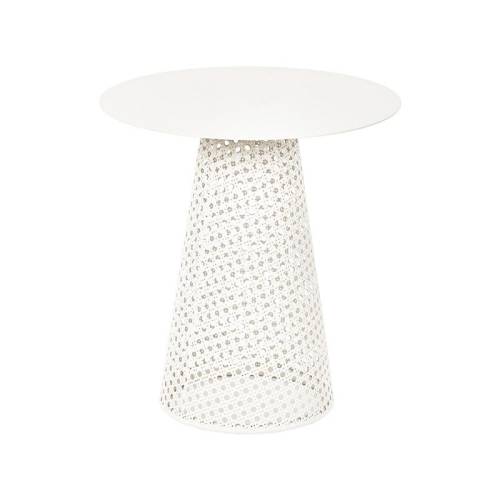 ΣΤΡΟΓΓΥΛΟ ΤΡΑΠΕΖΑΚΙ ΣΑΛΟΝΙΟΥ Fylliana FL2902 ΜΠΕΖ ΧΡΩΜΑ 35x38εκ