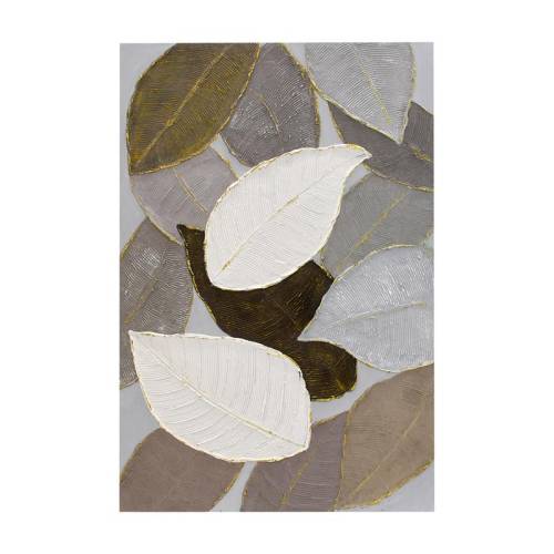 ΠΙΝΑΚΑΣ ΣΕ ΚΑΜΒΑ Fylliana ΛΕΥΚΟ-ΜΠΕΖ-ΚΑΦΕ 120x80xεκ