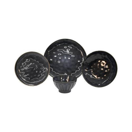 ΣΕΤ ΦΑΓΗΤΟΥ 16τμχ Fylliana FL25164 STONEWARE ΣΚΟΥΡΟ ΜΠΛΕ ΧΡΩΜΑ