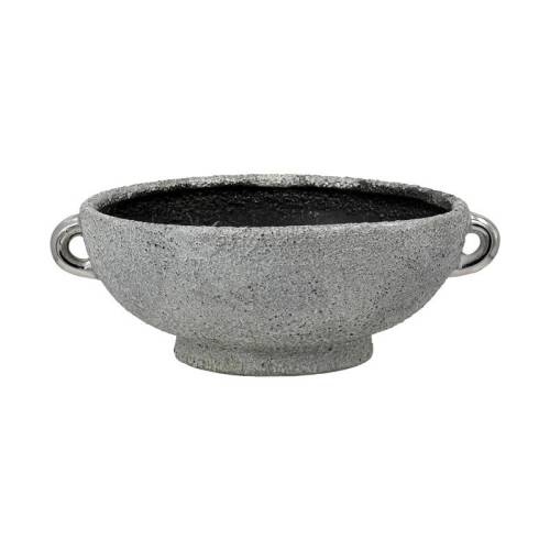 ΚΕΡΑΜΙΚΗ ΚΟΥΠ Fylliana FL135001 ΑΣΗΜΙ-ΓΚΡΙ 20x9εκ