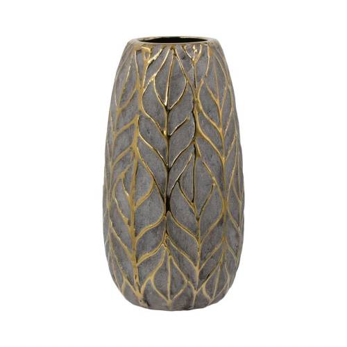 ΚΕΡΑΜΙΚΟ ΒΑΖΟ Fylliana FL126042 ΧΡΥΣΟ-ΚΑΦΕ 14x25εκ