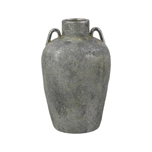 ΚΕΡΑΜΙΚΟ ΒΑΖΟ Fylliana FL134036 ΑΣΗΜΙ-ΓΚΡΙ 18x29εκ