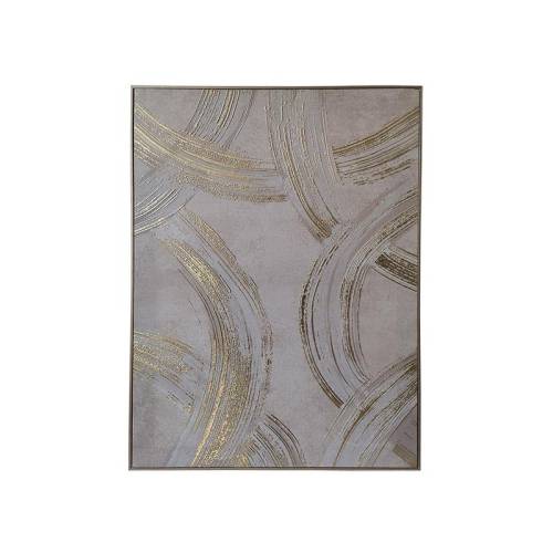 ΠΙΝΑΚΑΣ ΣΕ ΚΑΜΒΑ ΜΕ ΠΛΑΣΤΙΚΟ ΠΛΑΙΣΙΟ Fylliana FL252459 ΧΡΥΣΟ-ΛΕΥΚΟ-ΜΠΕΖ 60x4x80εκ