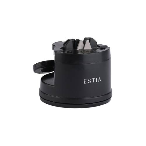 ESTIA ΑΚΟΝΙΣΤΗΡΙ ΜΑΧΑΙΡΙΩΝ ΜΑΥΡΟ ΜΕ ΒΕΝΤΟΥΖΑ ΣΤΗΡΙΞΗΣ