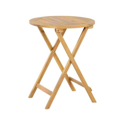 ΑΝΑΔΙΠΛΟΥΜΕΝΟ ΣΤΡΟΓΓΥΛΟ ΤΡΑΠΕΖΙ ΚΗΠΟΥ ΞΥΛΟ ΑΚΑΚΙΑΣ Fylliana FL370919 ΦΥΣΙΚΟ ΧΡΩΜΑ 60x60x75εκ